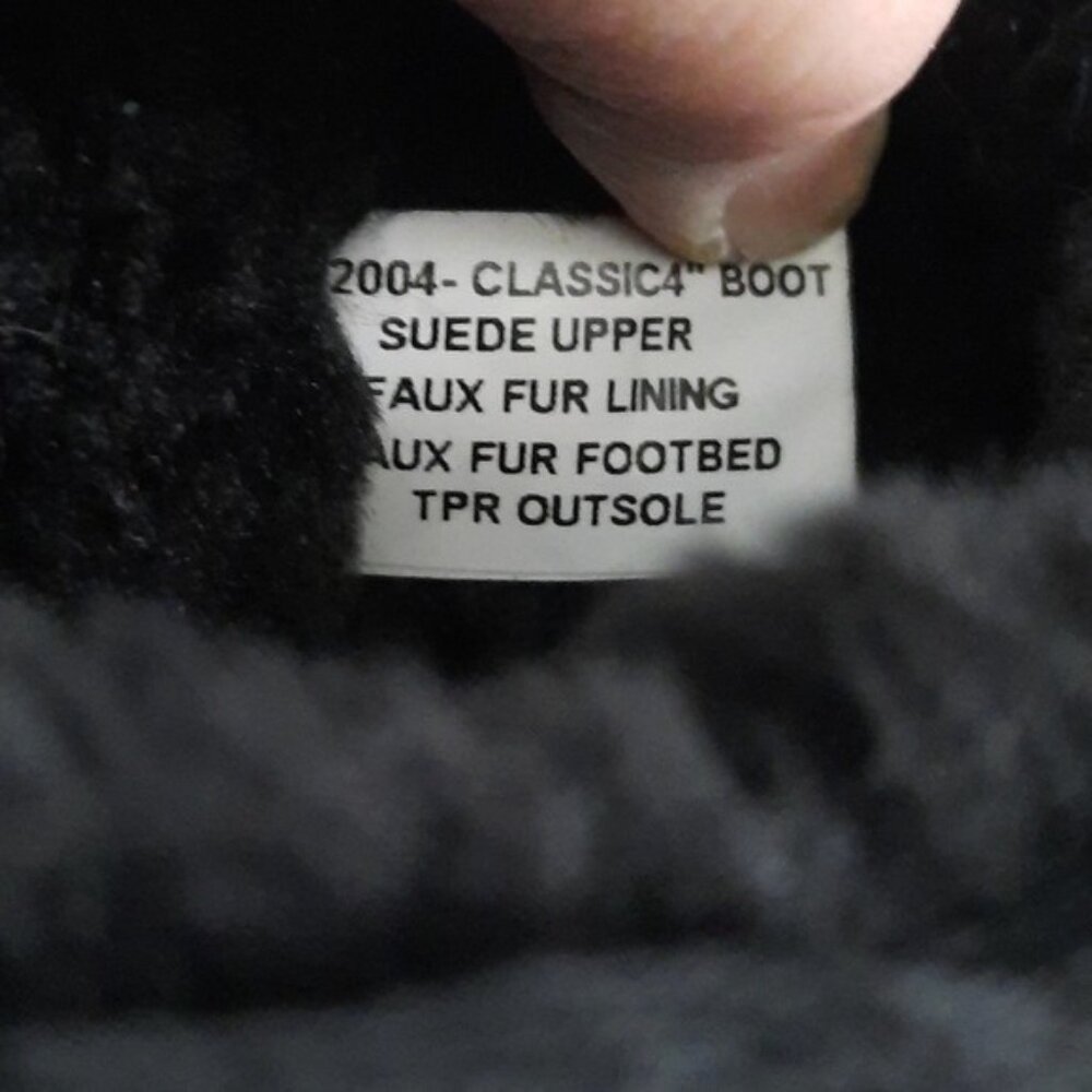 Lamo Black Suede Upper Faux Fur Lined Ankle Boots Size 7 - Picture 8 of 10